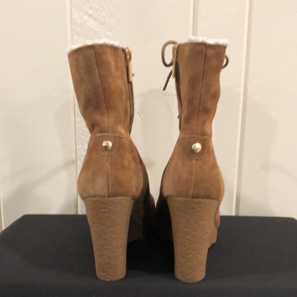 Michael Kors Winter Boots Suede Brown with zip - Picture 2 of 16